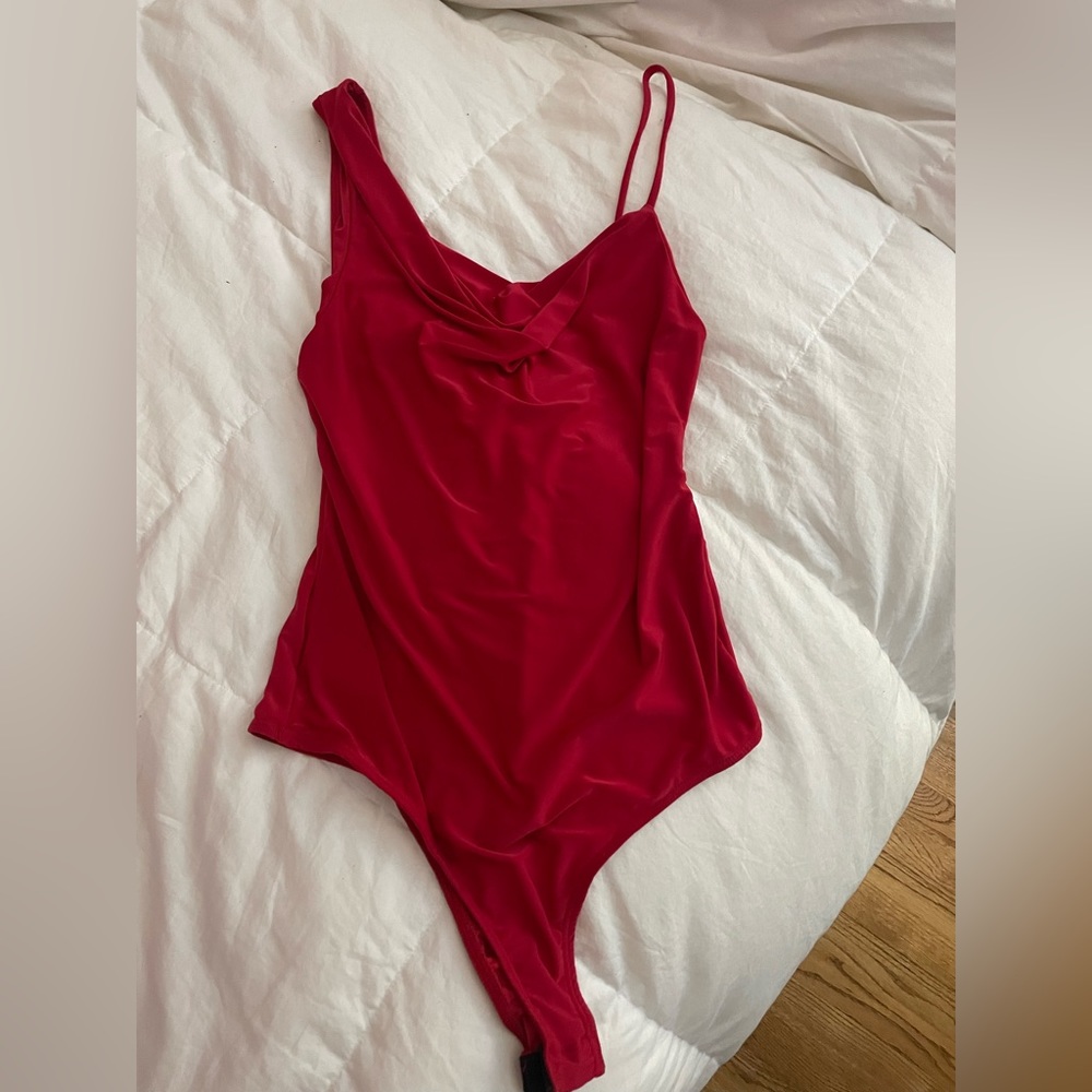 Red bodysuit